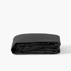 Carré Blanc Drap housse percale de coton Neo anthracite| Draps Housse