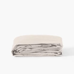 Carré Blanc Drap housse percale de coton Neo ficelle| Draps Housse