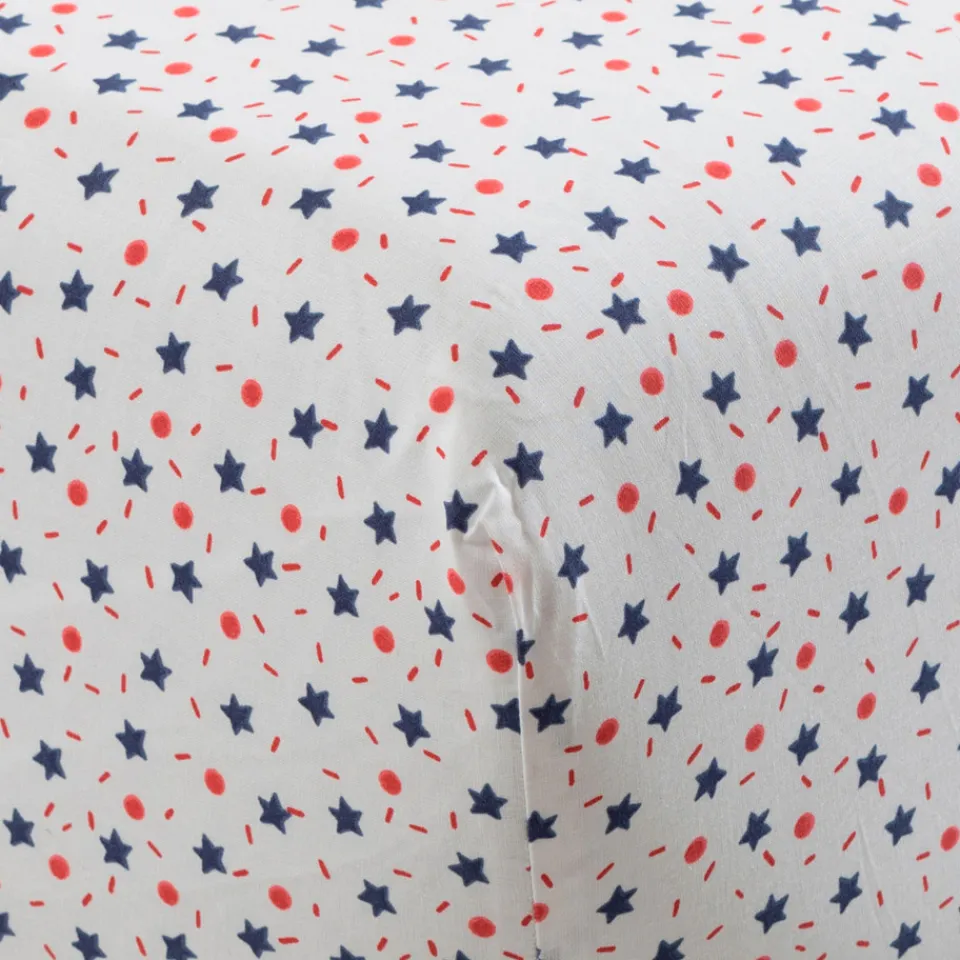 Carré Blanc Drap housse pur coton biologique Ptitchic|Enfant Linge De Litbio|Draps Housse