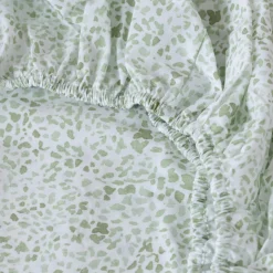 Carré Blanc Drap housse pur coton bio Safari|Enfant Linge De Litbio|Draps Housse