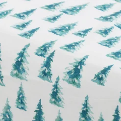 Carré Blanc Drap housse pur coton biologique Boréales|Enfant Linge De Litbio|Draps Housse