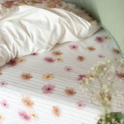 Carré Blanc Drap housse pur coton lavé biologique Ô Gaïa| Draps Housse