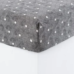 Carré Blanc Drap housse pur coton lavé Eclipse| Draps Housse