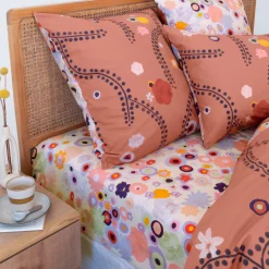 Carré Blanc Drap housse pur coton Psyché| Draps Housse