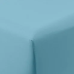 Carré Blanc Drap housse satin de coton uni Prestige glacier| Draps Housse