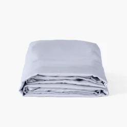 Carré Blanc Drap housse satin de coton Equinoxe| Draps Housse