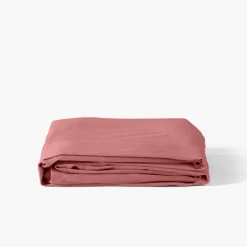 Carré Blanc Drap housse satin de coton uni Prestige santal| Draps Housse