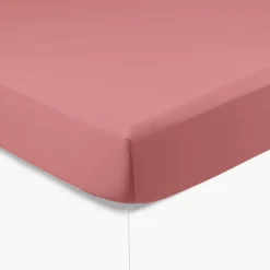 Carré Blanc Drap housse satin de coton uni Prestige santal| Draps Housse