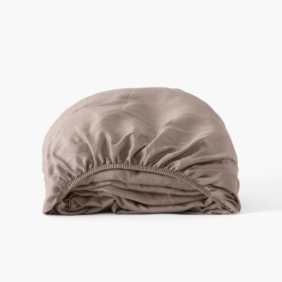 Carré Blanc Drap housse satin de coton Aura| Draps Housse