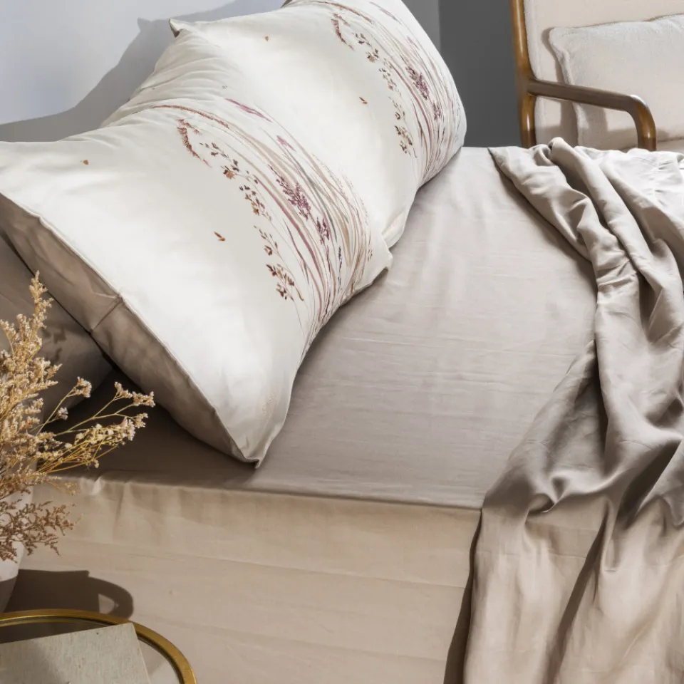 Carré Blanc Drap housse satin de coton Aura| Draps Housse