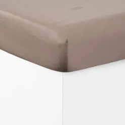 Carré Blanc Drap housse satin de coton Aura| Draps Housse