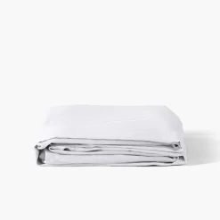 Carré Blanc Drap housse satin de coton uni Prestige blanc| Draps Housse