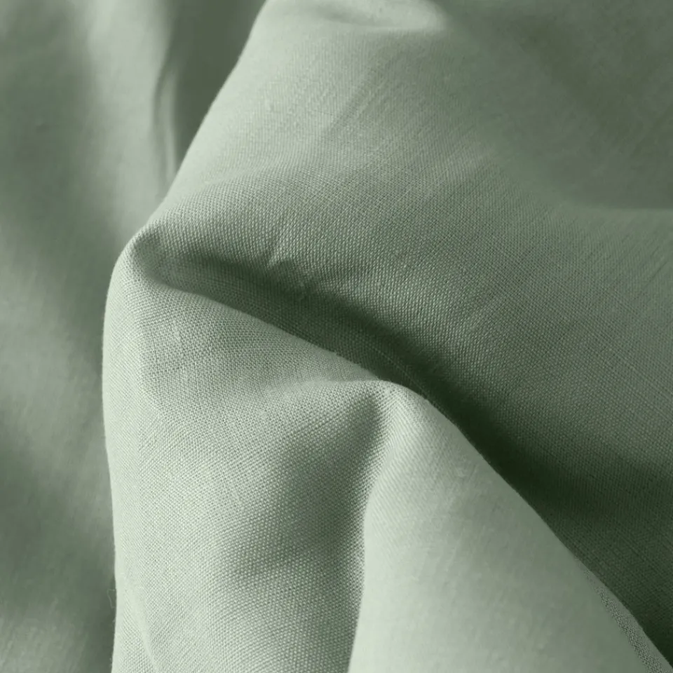 Carré Blanc Edredon lin et coton lavé Songe eucalyptus| Plaids Et Couvre-lits|Plaids