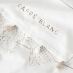 Carré Blanc Fouta coton Amorgos| La Plage