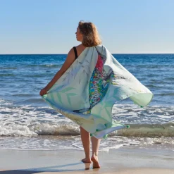 Carré Blanc Fouta coton Calypte| La Plage