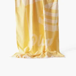 Carré Blanc Fouta coton Laplaya jaune| La Plage