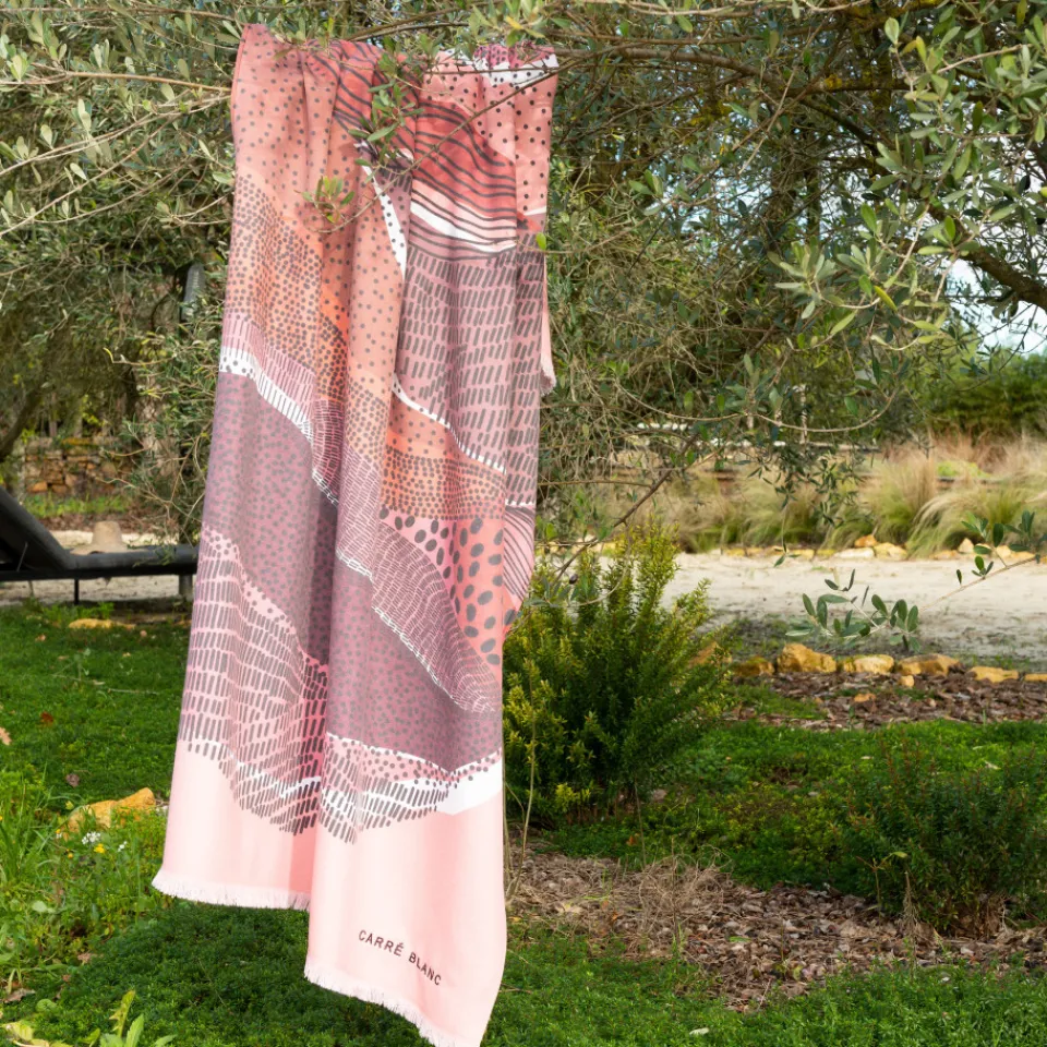 Carré Blanc Fouta coton Luna| La Plage