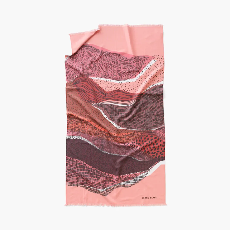 Carré Blanc Fouta coton Luna| La Plage