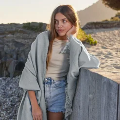 Carré Blanc Fouta coton Pyla glacier| La Plage