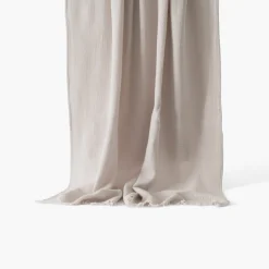 Carré Blanc Fouta coton Pyla lin| La Plage