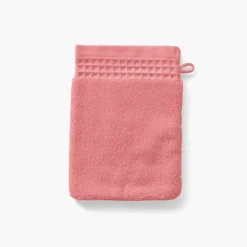 Carré Blanc Gant de toilette bouclette de coton biologique Source pétale| Gants De Toilette