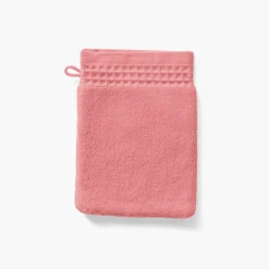 Carré Blanc Gant de toilette bouclette de coton biologique Source pétale| Gants De Toilette