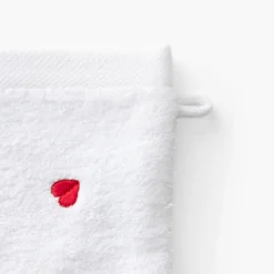 Carré Blanc Gant de toilette coton Adore blanc| Gants De Toilette