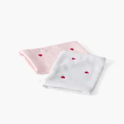 Carré Blanc Gant de toilette coton Adore blanc| Gants De Toilette