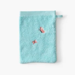 Carré Blanc Gant de toilette coton Aruba celadon|Enfant Gants De Toilette