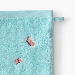 Carré Blanc Gant de toilette coton Aruba celadon|Enfant Gants De Toilette