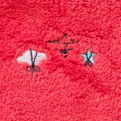 Carré Blanc Gant de toilette coton Atlantis corail|Enfant Gants De Toilette