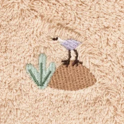 Carré Blanc Gant de toilette coton bio Safari|Enfant Gants De Toilette