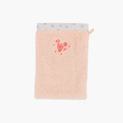 Carré Blanc Gant de toilette coton biologique Devine blush|Enfant Gants De Toilette