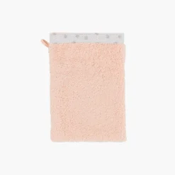 Carré Blanc Gant de toilette coton biologique Devine blush|Enfant Gants De Toilette