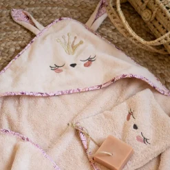 Carré Blanc Gant de toilette coton Happyful Nude|Enfant Gants De Toilette