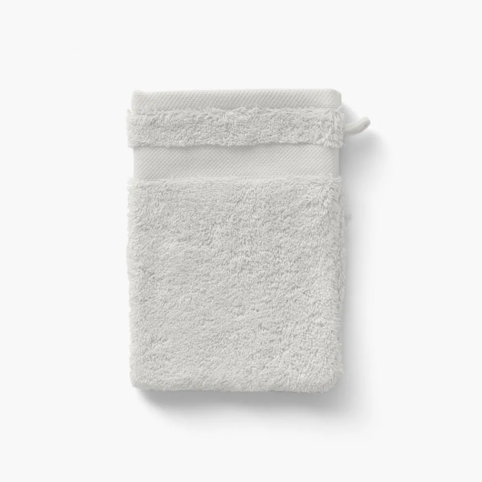Carré Blanc Gant de toilette coton Lola II perle| Gants De Toilette
