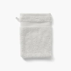 Carré Blanc Gant de toilette coton Lola II perle| Gants De Toilette