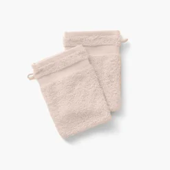 Carré Blanc Gant de toilette coton Lola II lin| Gants De Toilette