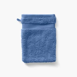 Carré Blanc Gant de toilette coton Lola II encre| Gants De Toilette