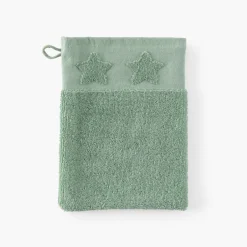 Carré Blanc Gant de toilette coton Monjour eucalyptus|Enfant Gants De Toilette|Nouveautés Bébénew