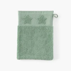 Carré Blanc Gant de toilette coton Monjour eucalyptus|Enfant Gants De Toilette|Nouveautés Bébénew