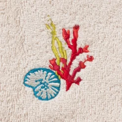 Carré Blanc Gant de toilette coton Récif sable| Gants De Toilette