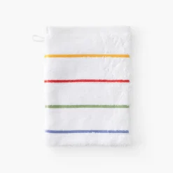 Carré Blanc Gant de toilette coton Rosella blanc| Gants De Toilette