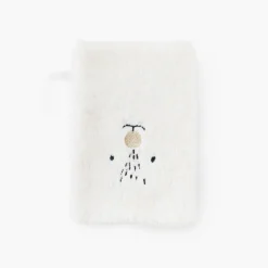 Carré Blanc Gant de toilette coton Xmasful ivoire|Enfant Gants De Toilette|Nouveautés Bébénew