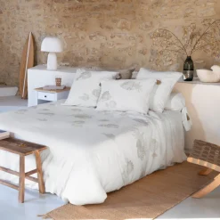 Carré Blanc Housse de couette coton Amorgos| Housses De Couette
