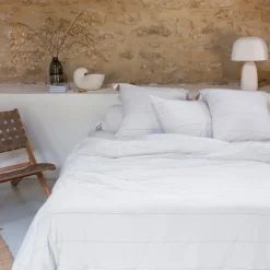 Carré Blanc Housse de couette coton Amorgos| Housses De Couette