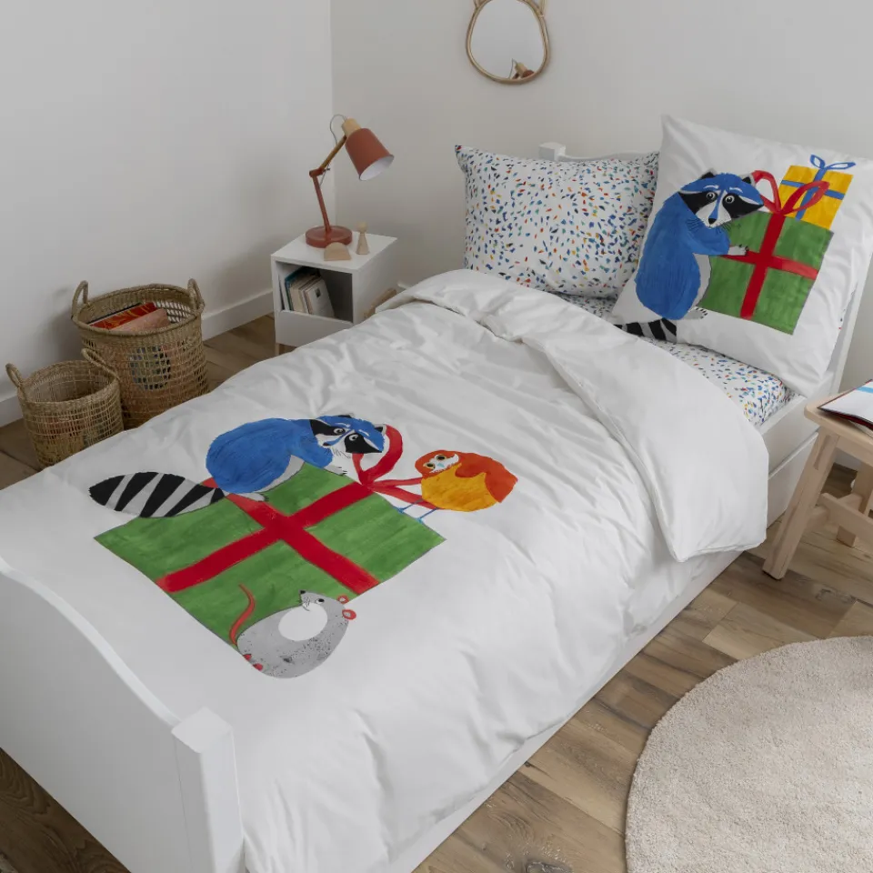 Carré Blanc Housse de couette coton bio Tadam enfant|Enfant Housses De Couette|Nouveautés Bébénew