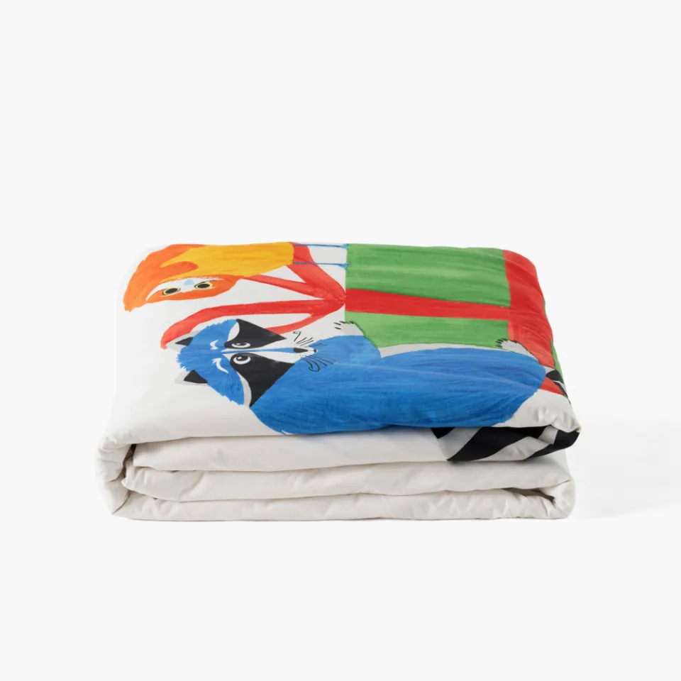 Carré Blanc Housse de couette coton bio Tadam enfant|Enfant Housses De Couette|Nouveautés Bébénew