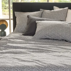 Carré Blanc Housse de couette coton bio réversible Ysée| Housses De Couette