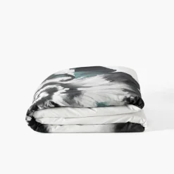 Carré Blanc Housse de couette coton Danaïde| Housses De Couette